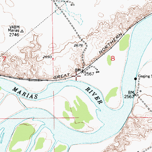 Topographic Map of North Ophir (historical), MT