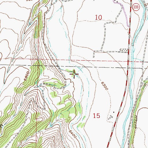 Topographic Map of Smith Gulch, CO