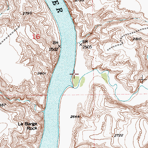Topographic Map of Conley Post Office (historical), MT
