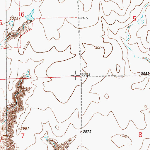 Topographic Map of Colony Bay (historical), MT
