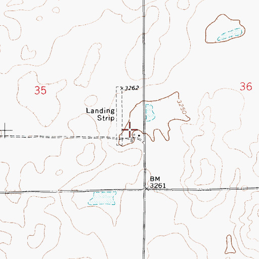Topographic Map of Clear Lake Post Office (historical), MT