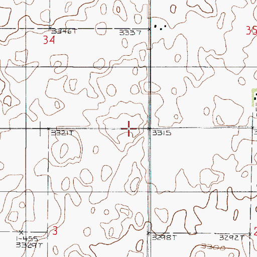 Topographic Map of Aznoe (historical), MT