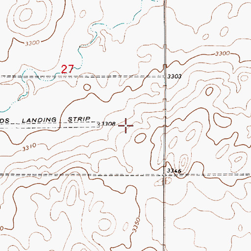 Topographic Map of Ashmoor (historical), MT