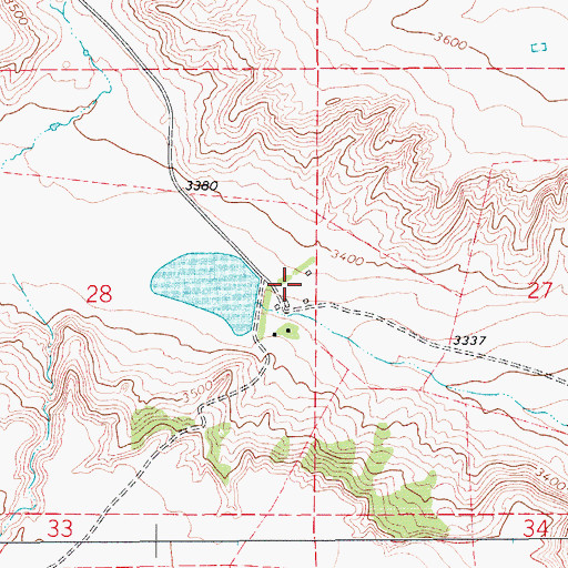 Topographic Map of Lostlake Post Office (historical), MT
