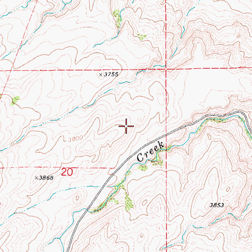 Topographic Map of Lepley (historical), MT