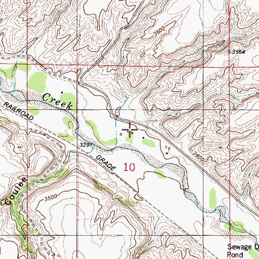 Topographic Map of Lacy Post Office (historical), MT