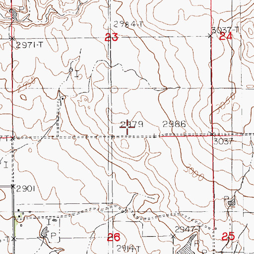 Topographic Map of Hopp (historical), MT