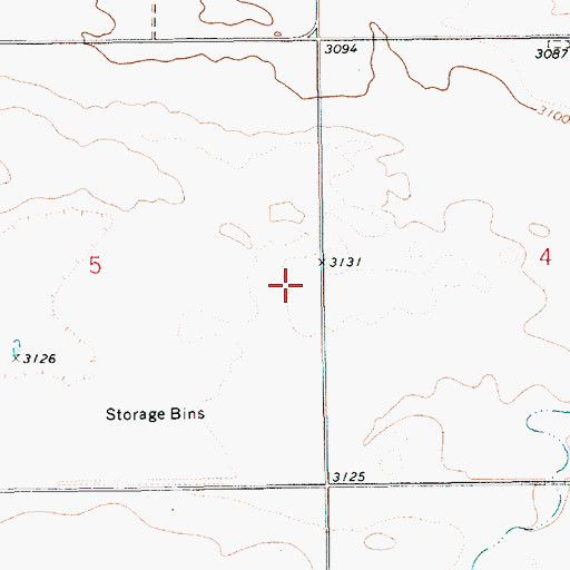 Topographic Map of Hawarden Post Office (historical), MT