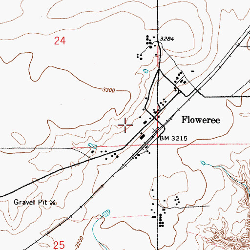 Topographic Map of Benton Lake Elementary School, MT