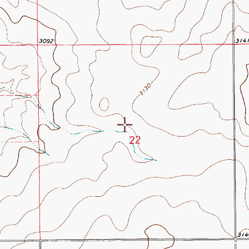 Topographic Map of Graceville Post Office (historical), MT