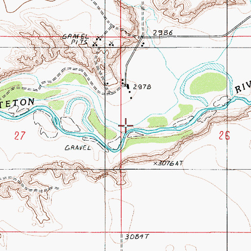 Topographic Map of Valleux Post Office (historical), MT