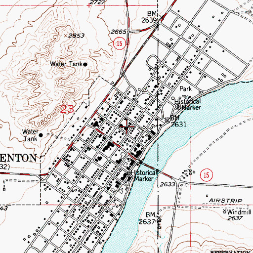 Topographic Map of Community Bible Church, MT