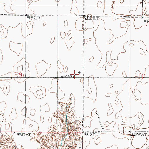 Topographic Map of German Baptist Church Cemetery, MT