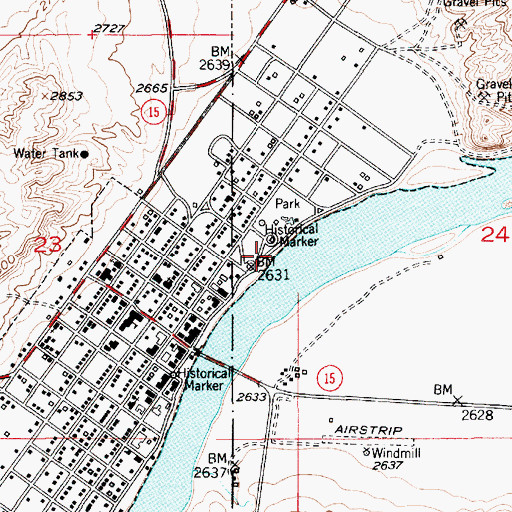Topographic Map of Museum of the Upper Missouri, MT