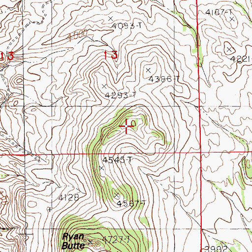 Topographic Map of Mount Hancock, MT