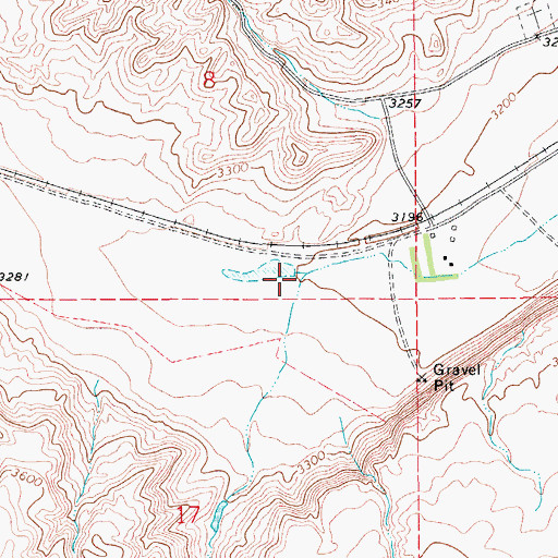 Topographic Map of Telephone Coulee, MT