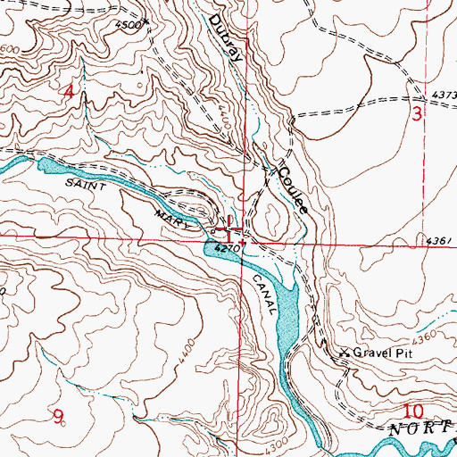 Topographic Map of Sullivan (historical), MT
