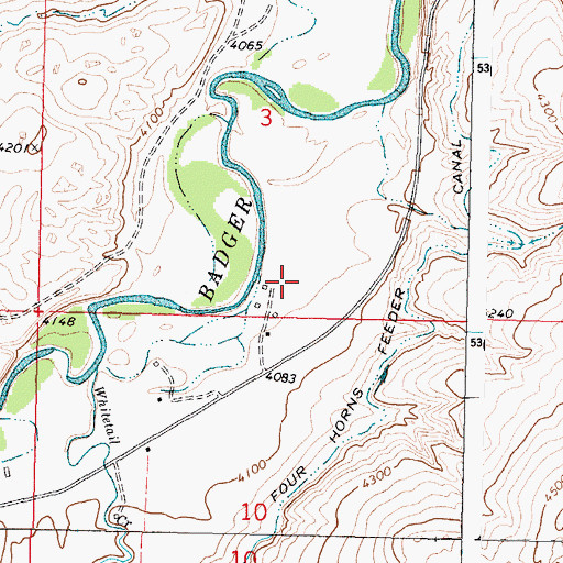 Topographic Map of Powers Post (historical), MT