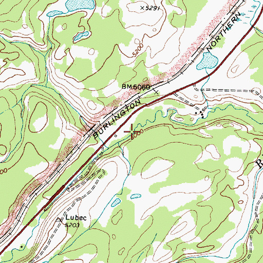 Topographic Map of Pike Post Office (historical), MT