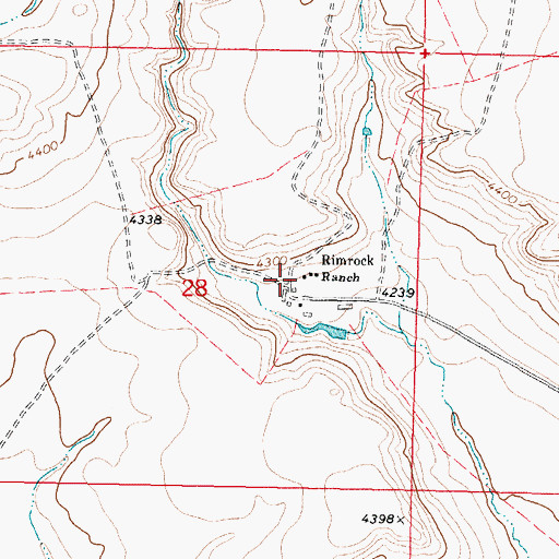 Topographic Map of Big Sky School, MT