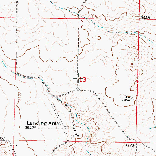 Topographic Map of Mountain View Elementary, MT
