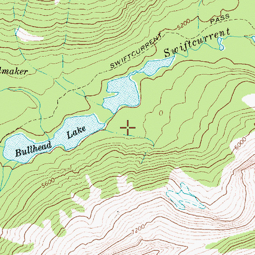 Topographic Map of Harrisville (historical), MT