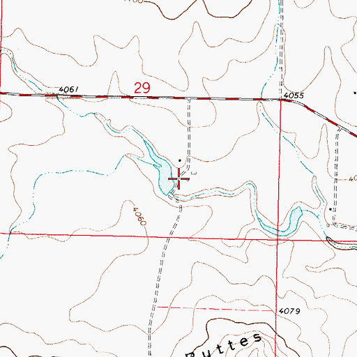 Topographic Map of Glendale Colony, MT