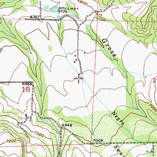 Topographic Map of Swanee Creek, CO