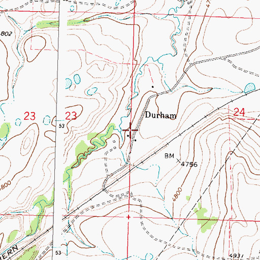 Topographic Map of Triple Divide (historical), MT
