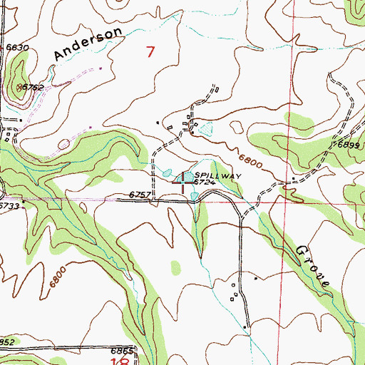 Topographic Map of Negro Creek, CO