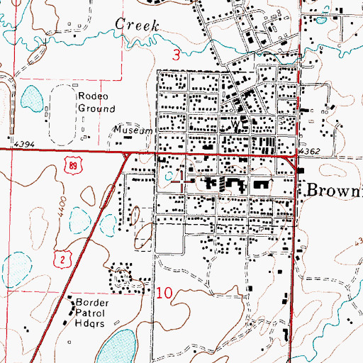 Topographic Map of Vina Chattin School, MT