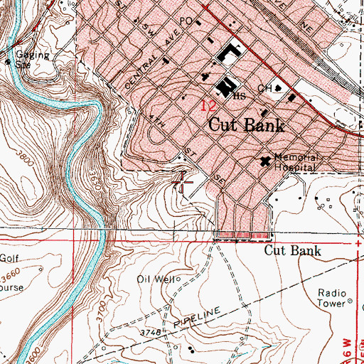 Topographic Map of The Church of Jesus Christ of Latter Day Saints, MT