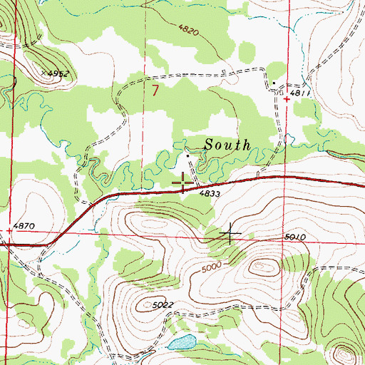 Topographic Map of Star, MT