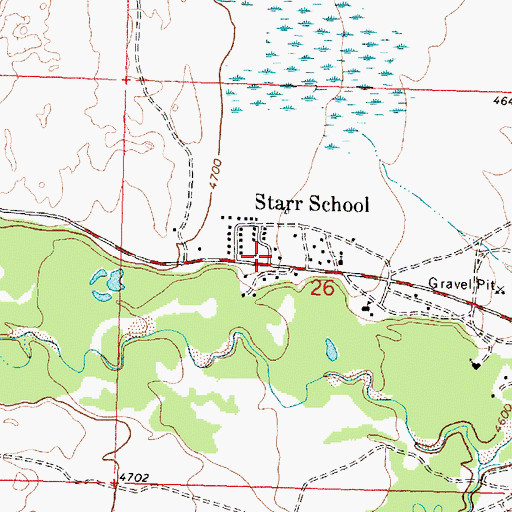 Topographic Map of Sacred Heart Mission, MT