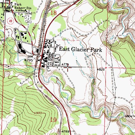 Topographic Map of Chapel of the Ascension, MT
