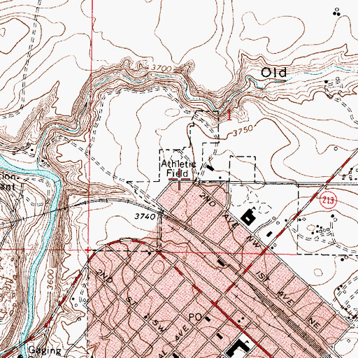 Topographic Map of Gary Smith Memorial, MT