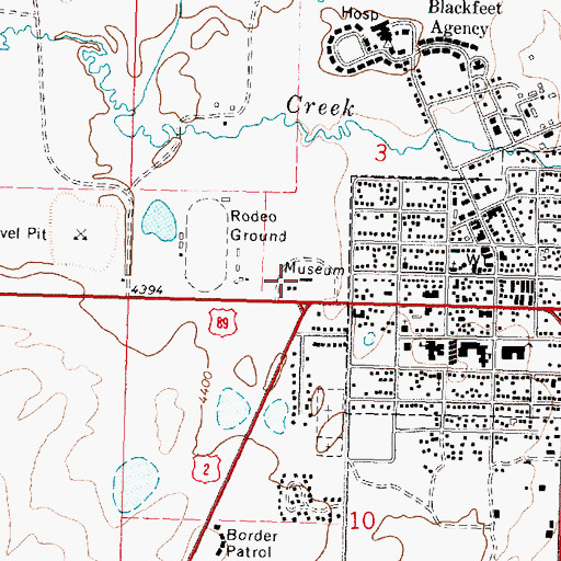 Topographic Map of Scriver Museum of Montana Wild Life, MT
