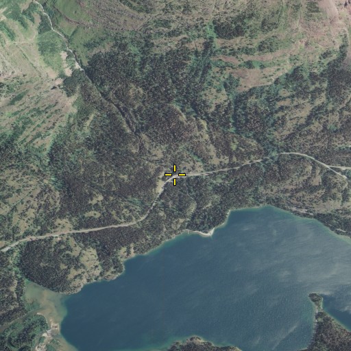 Aerial/Satellite Image of Baring Creek Bridge, MT