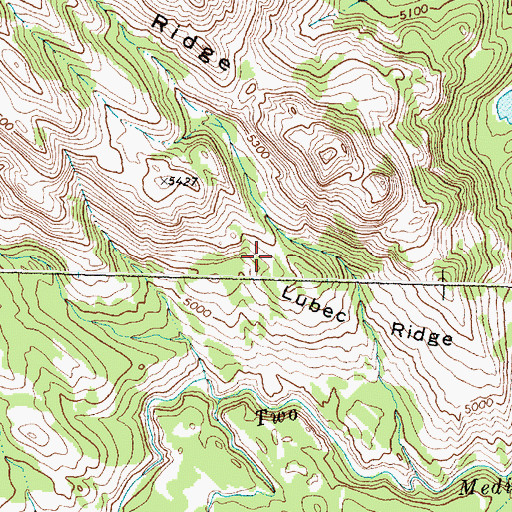 Topographic Map of Midvale Creek Bridge, MT