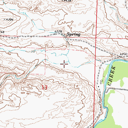 Topographic Map of Bite Coulee, MT