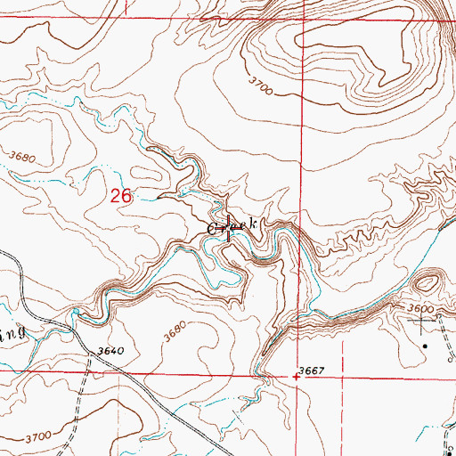 Topographic Map of Spring Coulee, MT