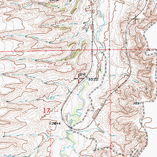 Topographic Map of Surprise Creek (historical), MT