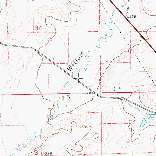 Topographic Map of Sifton Post Office (historical), MT
