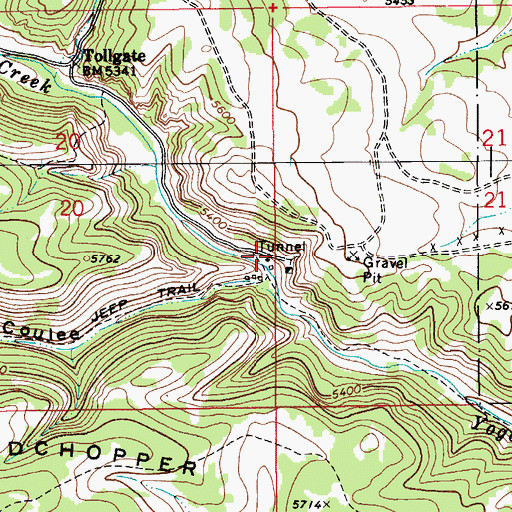 Topographic Map of Sapphire Post Office (historical), MT
