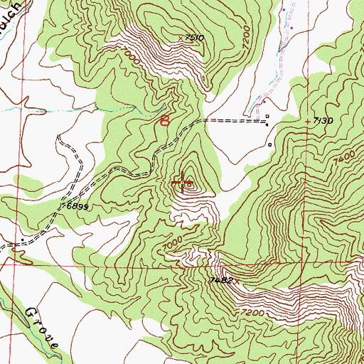 Topographic Map of Sugarloaf Peak, CO
