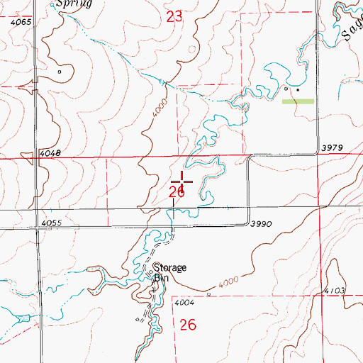 Topographic Map of Lewis Post Office (historical), MT