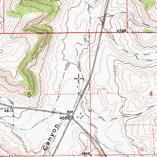 Topographic Map of Kibbey Post Office (historical), MT
