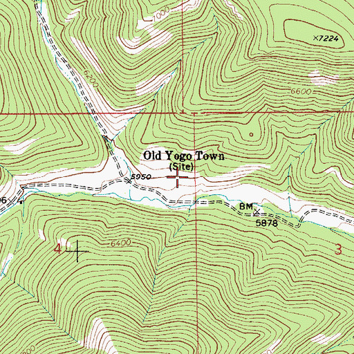 Topographic Map of Kalatta Post Office (historical), MT