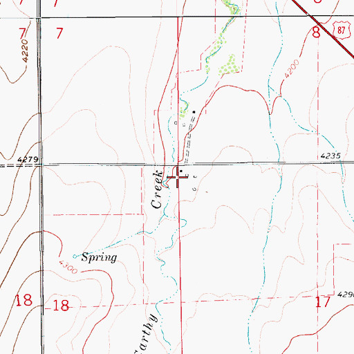 Topographic Map of Grafton Post Office (historical), MT