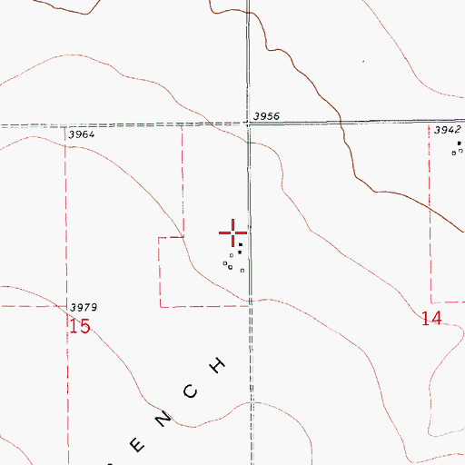 Topographic Map of Coyote Post Office (historical), MT